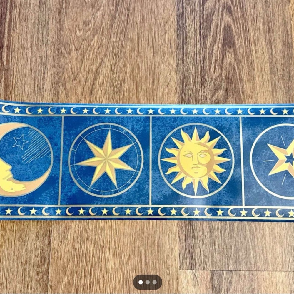 Two rolls of whimsigoth celestial wallpaper boarder